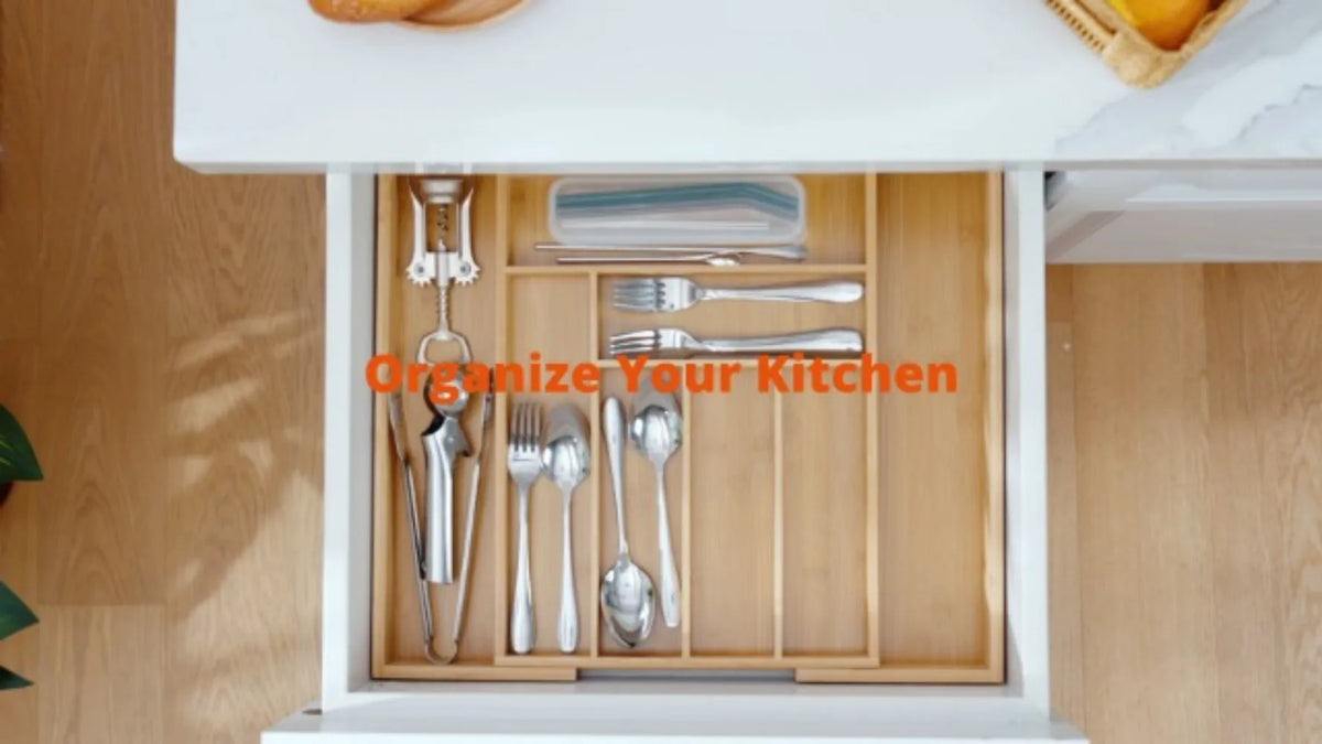 Adjustable Bamboo Silverware Drawer