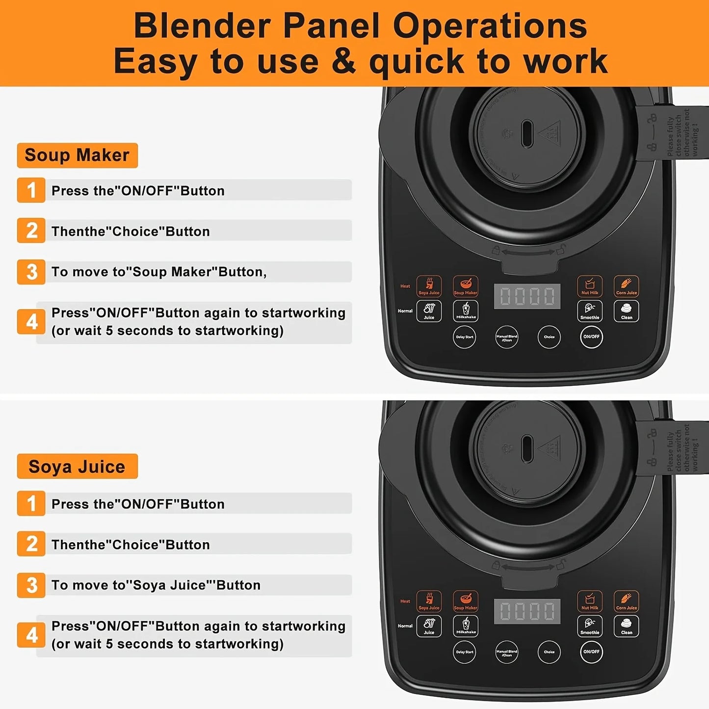 2400W Heating Blender