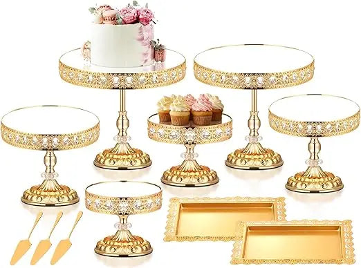 12 Pieces Gold Cake Stand Set, Vintage Cake Display