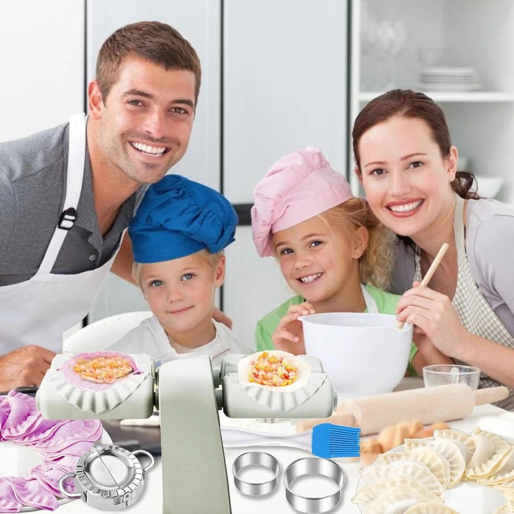 Double head automatic electric dumpling machine
