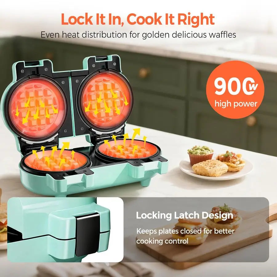 Double Waffle amp Pancake Maker Nonstick