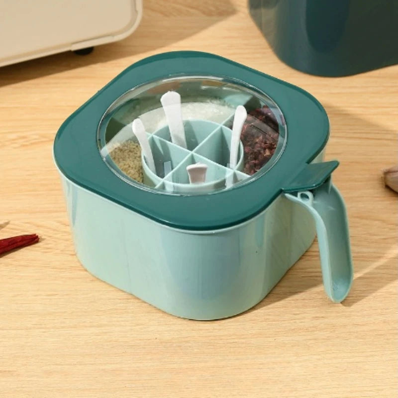 A 4-In-1 Large Capacity Seasoning Box with a Lid
