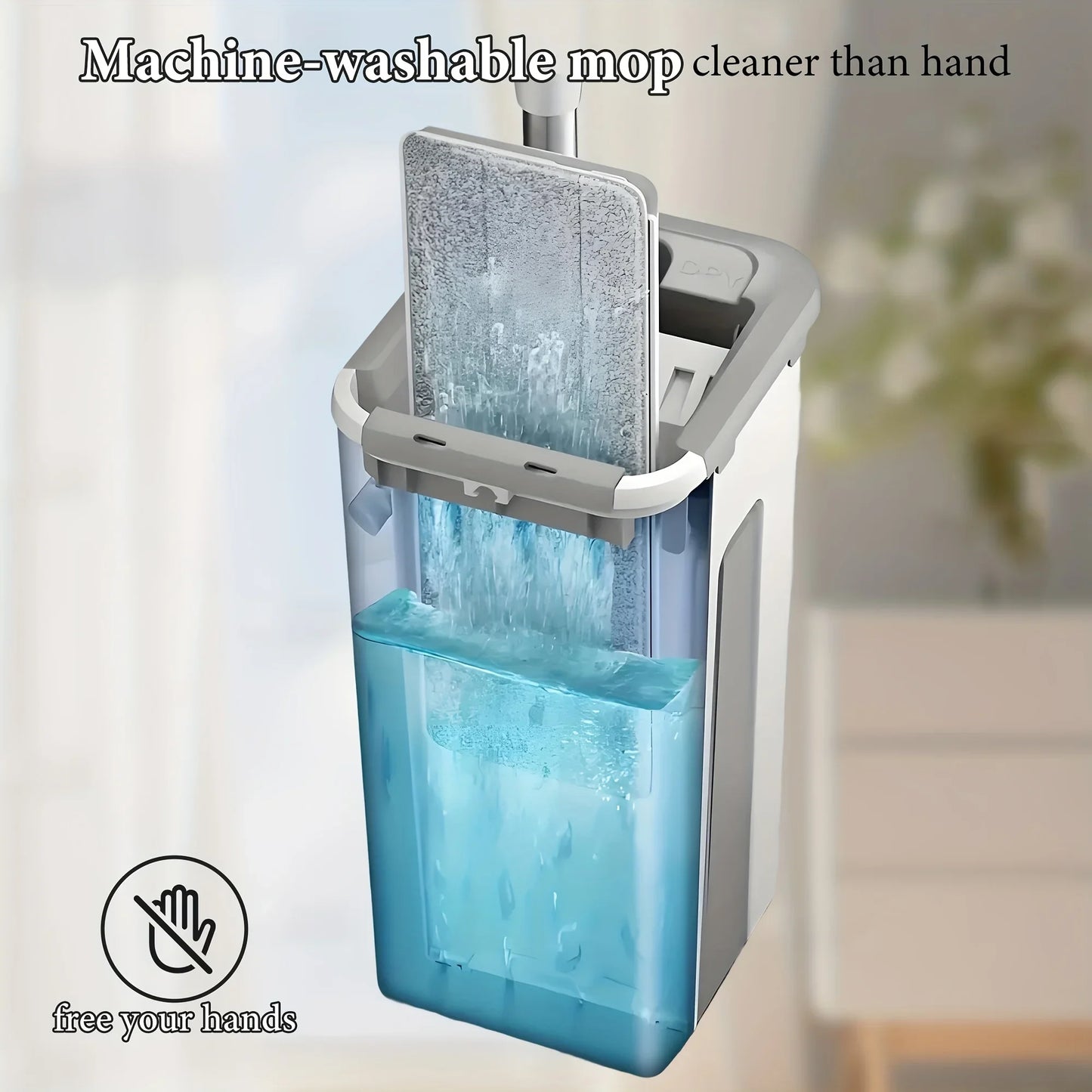 Magic Mop and Bucket Set – Spin 360 Flat Mop,