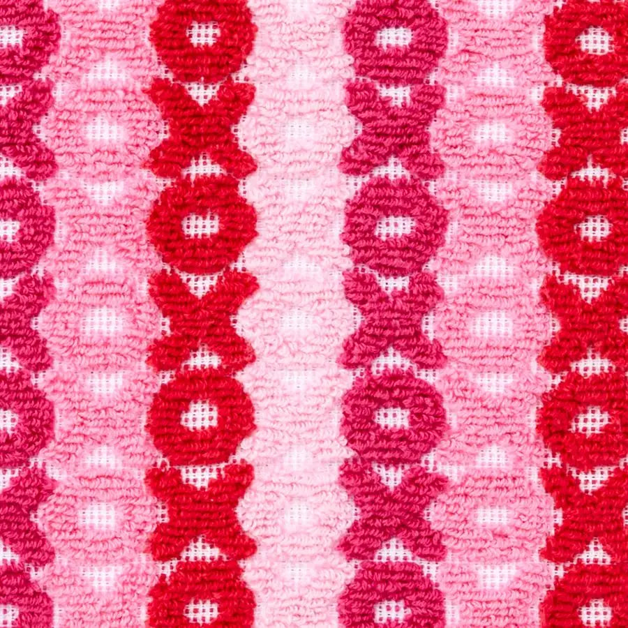 Valentines Day XOXO Jacquard 100 Cotton 2pc Hand Towel Set,