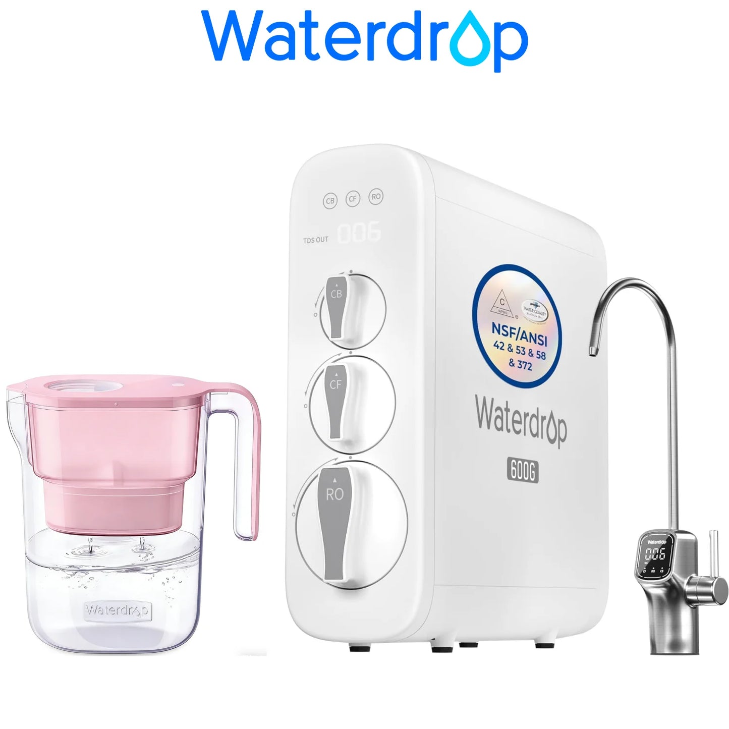 Waterdrop G3P600 Reverse Osmosis System,