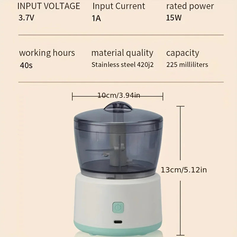 Cordless Electric Meat & Vegetable Grinder