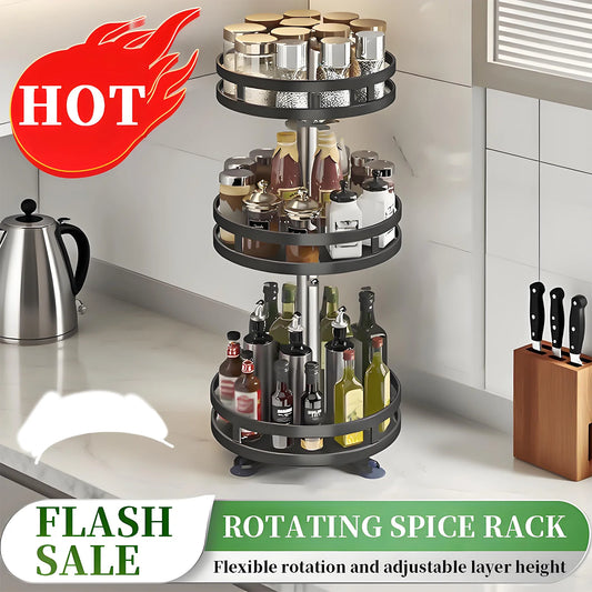 3 Tier Turntable Spice Rack