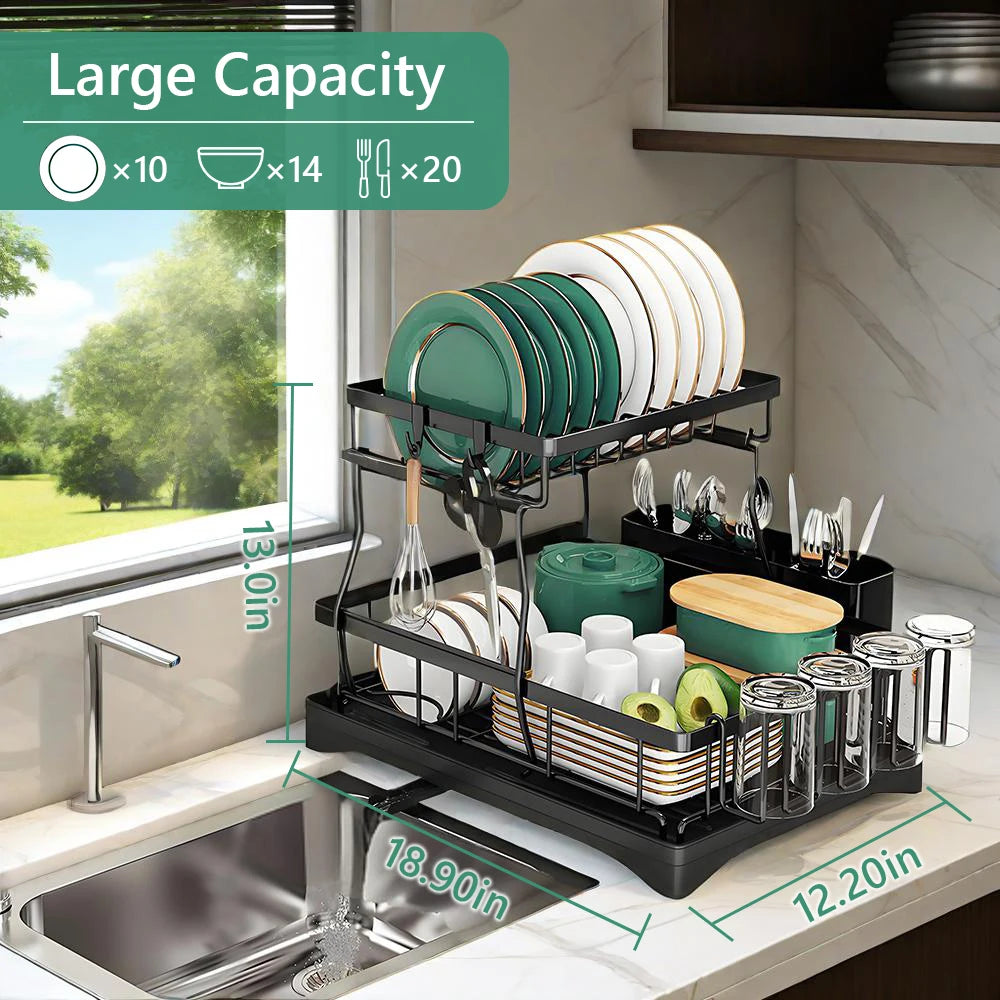 Home Kitchen 2-Tier Dish Rack