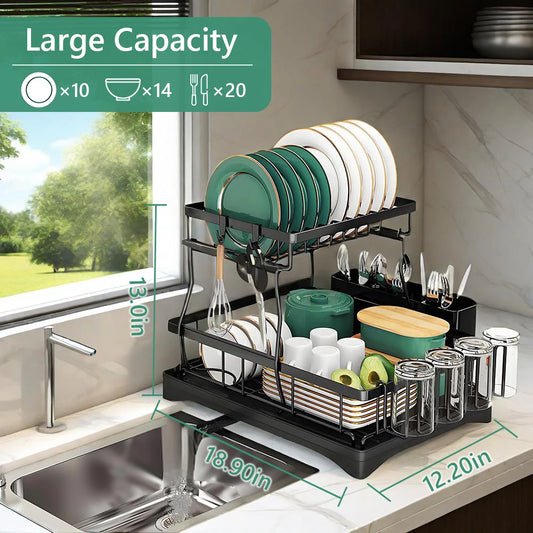 Home Kitchen 2-Tier Dish Rack
