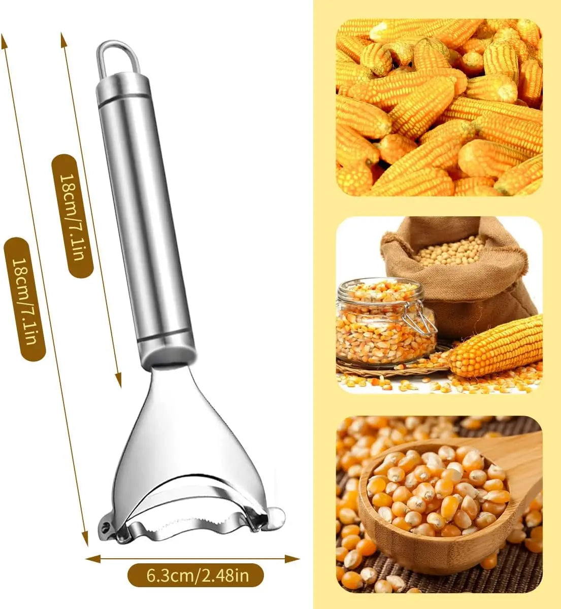 Corn Peeler Stainless Steel Tool Magic Corn Stripp