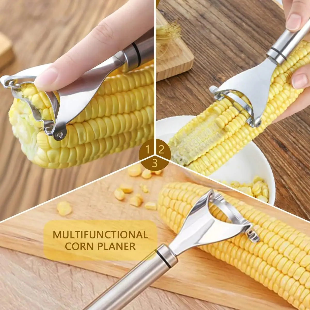 Corn Peeler Stainless Steel Tool Magic Corn Stripp