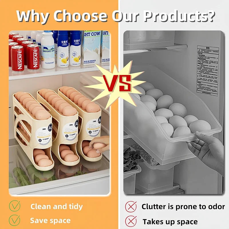 4-Tier Sliding Egg Dispenser,