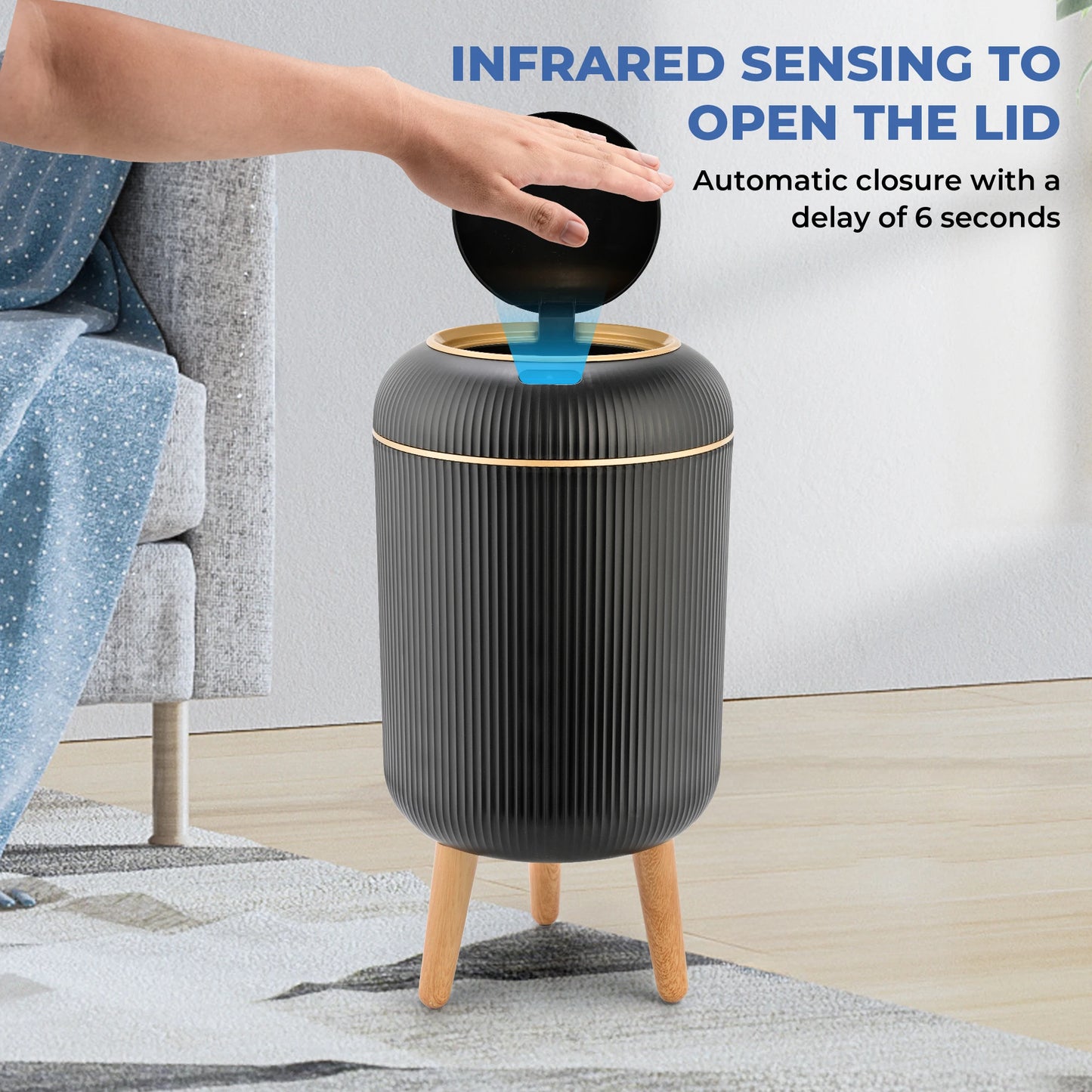 Smart Sensor Trash Can Automatic Touchless