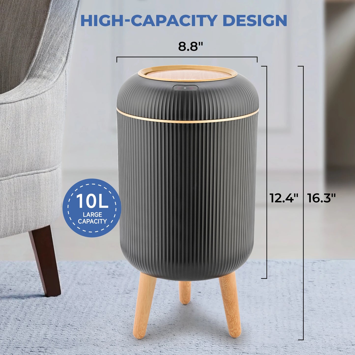 Smart Sensor Trash Can Automatic Touchless
