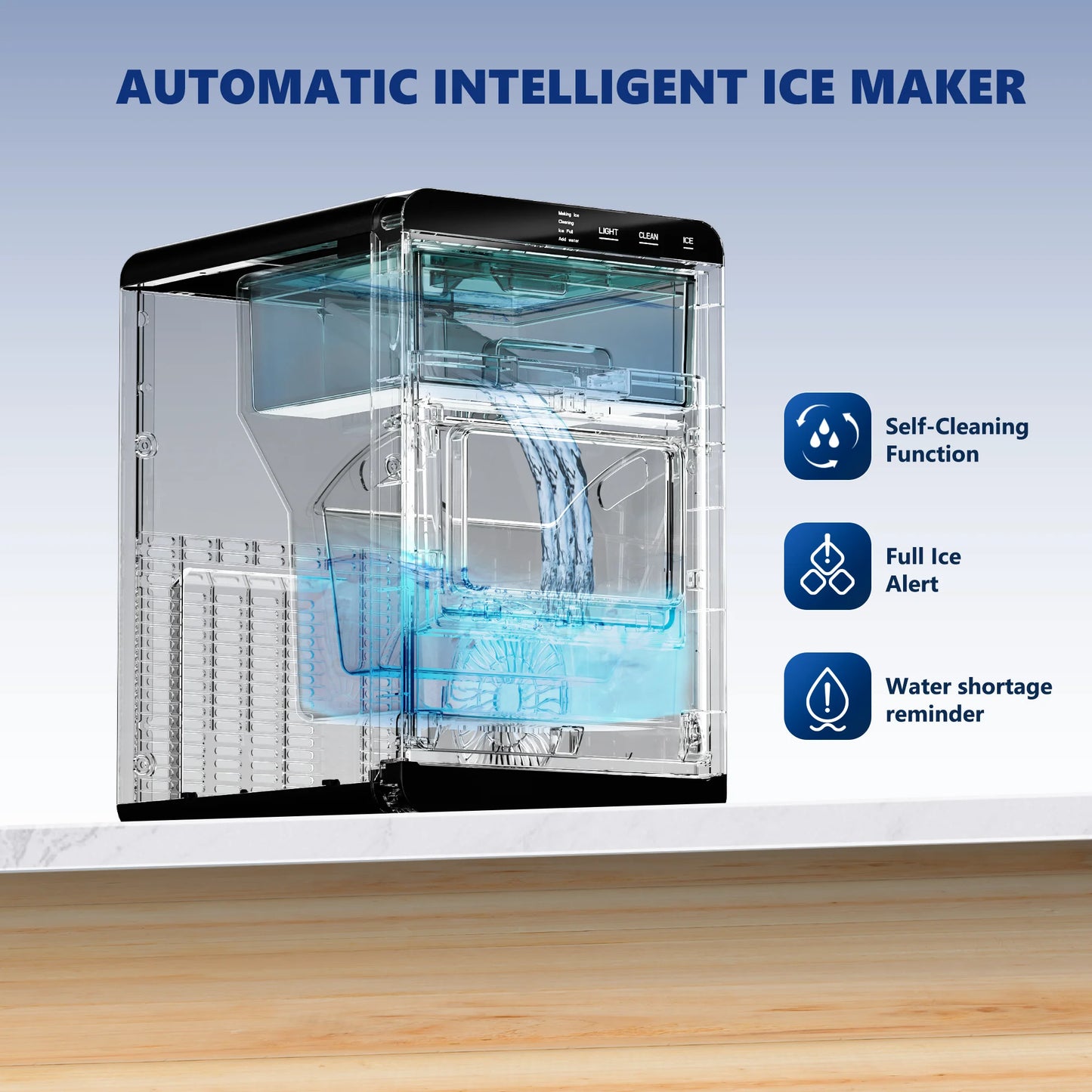 SIMZLIFE Nugget Ice Maker Countertop
