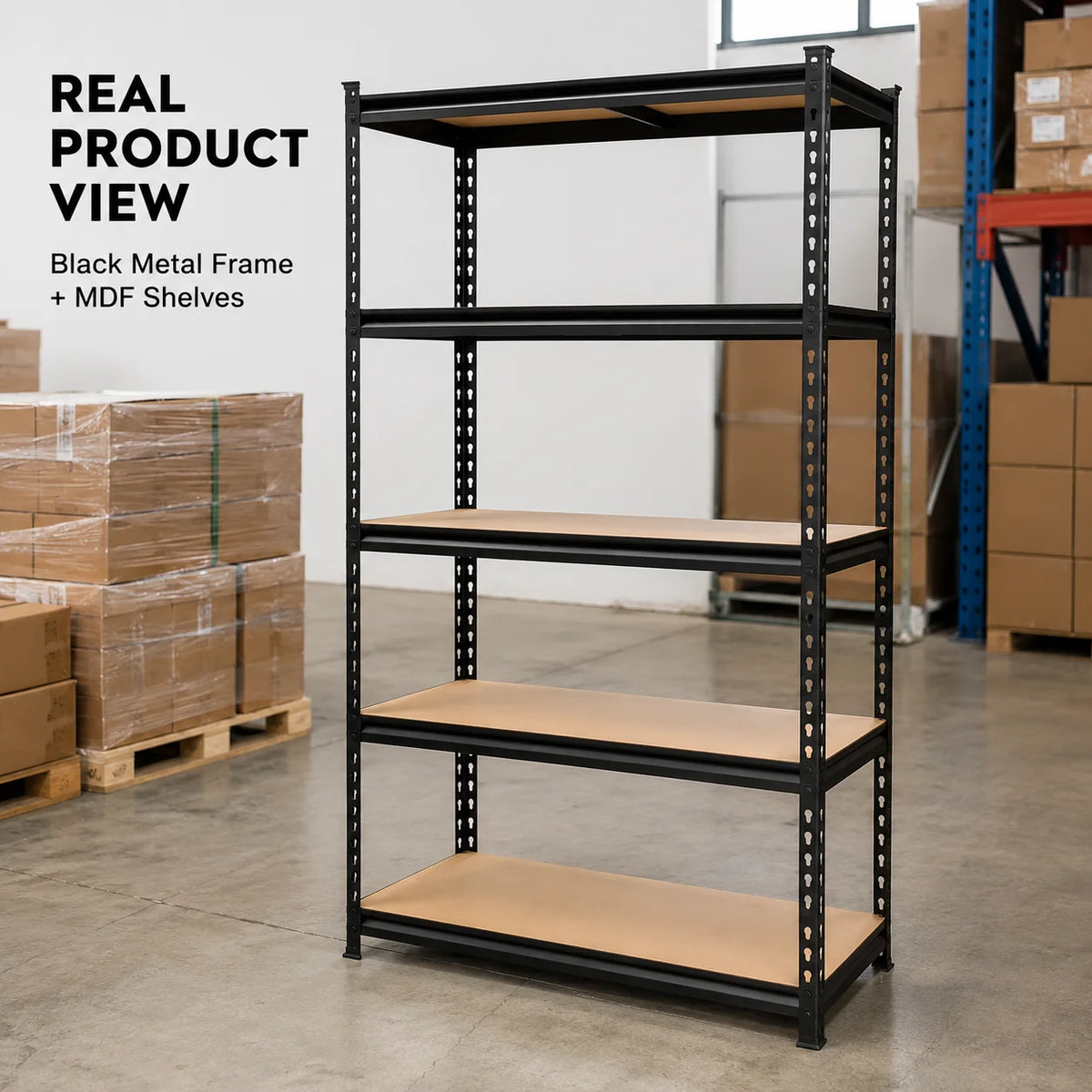 27.6'W X 60'H 5-Tier Garage Shelving Unit,