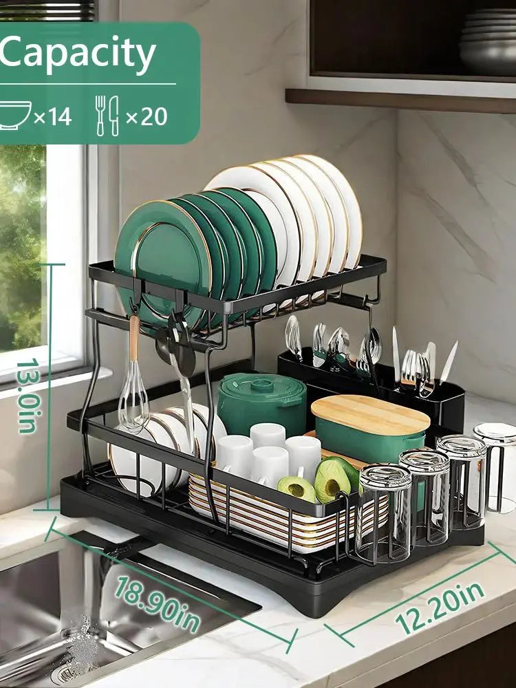 Home Kitchen 2-Tier Dish Rack