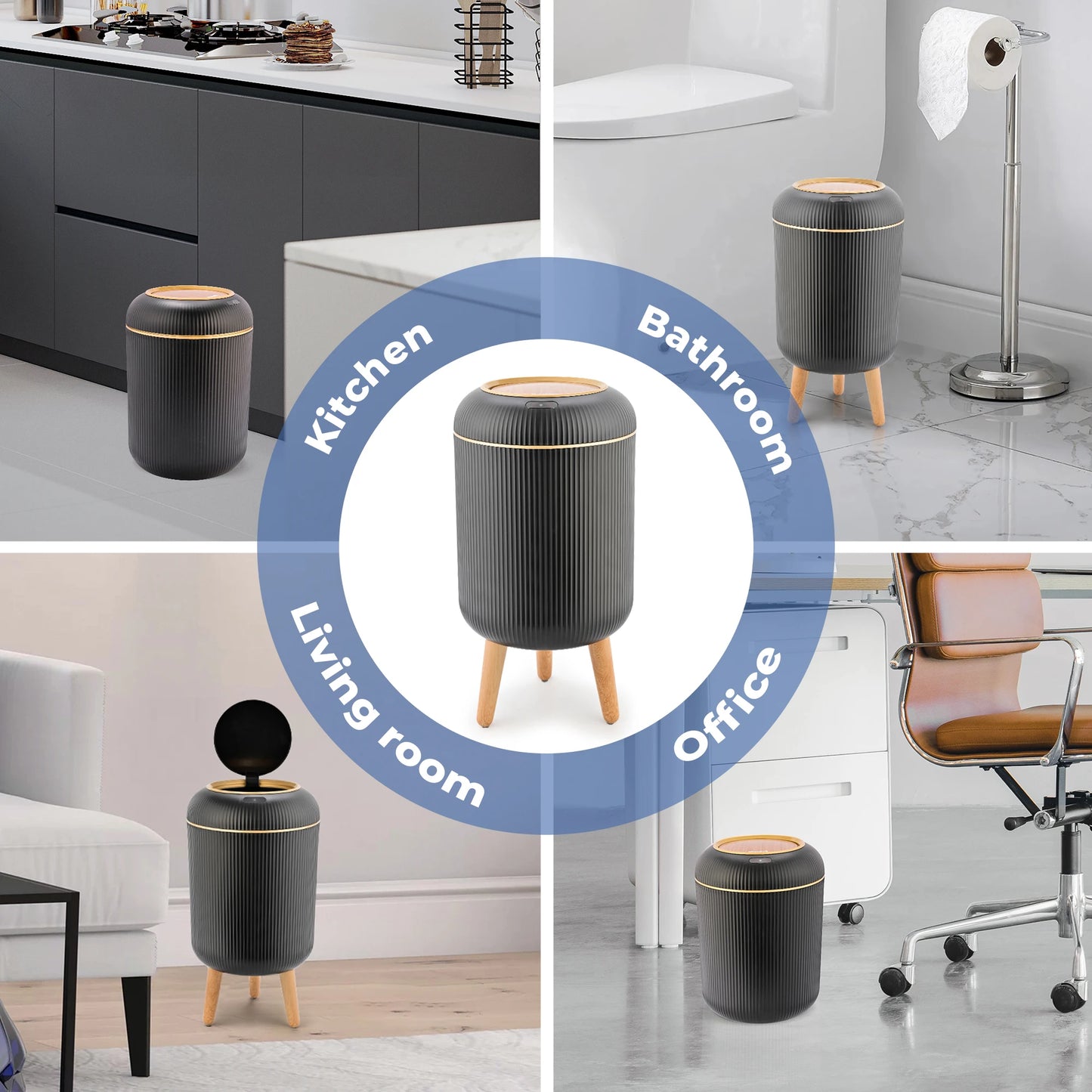 Smart Sensor Trash Can Automatic Touchless
