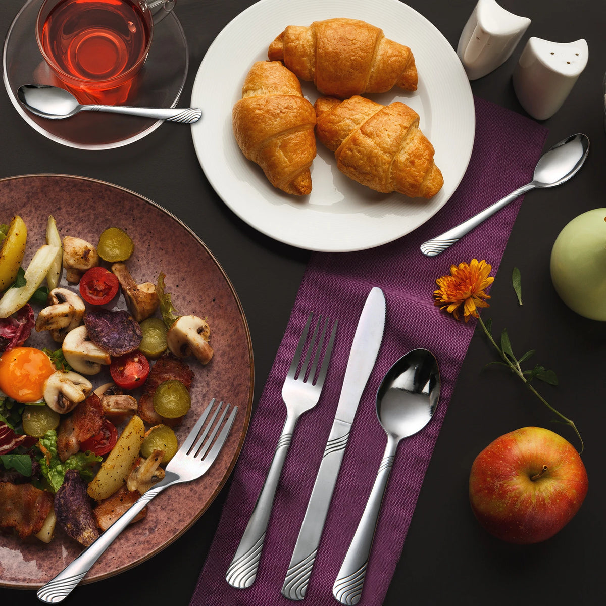 48-Piece Stainless Steel Flatware Set