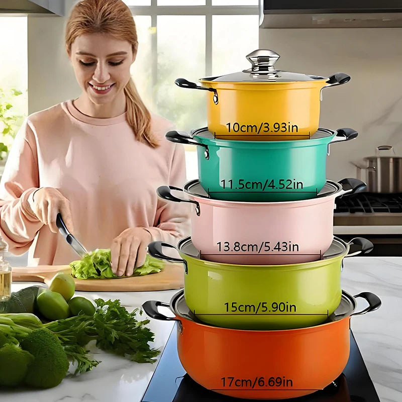 10-piece stainless steel cookware set