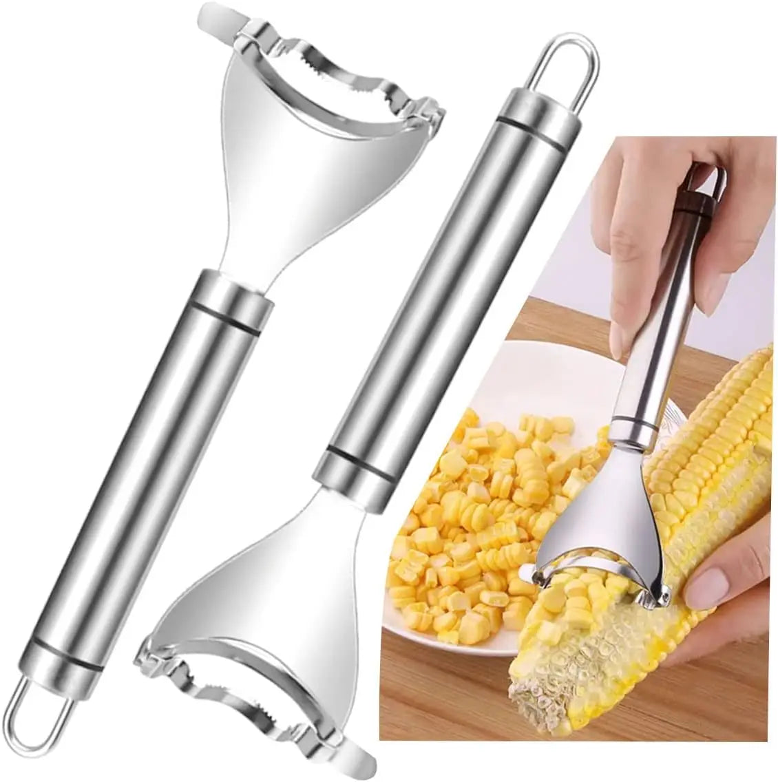 Corn Peeler Stainless Steel Tool Magic Corn Stripp