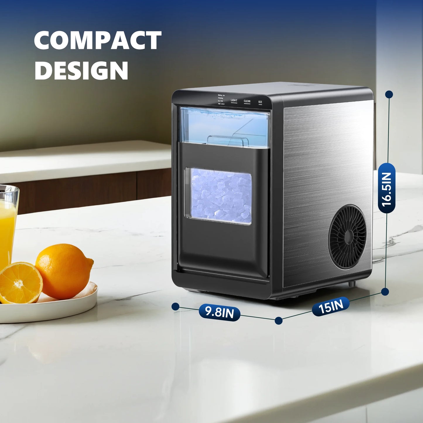 SIMZLIFE Nugget Ice Maker Countertop