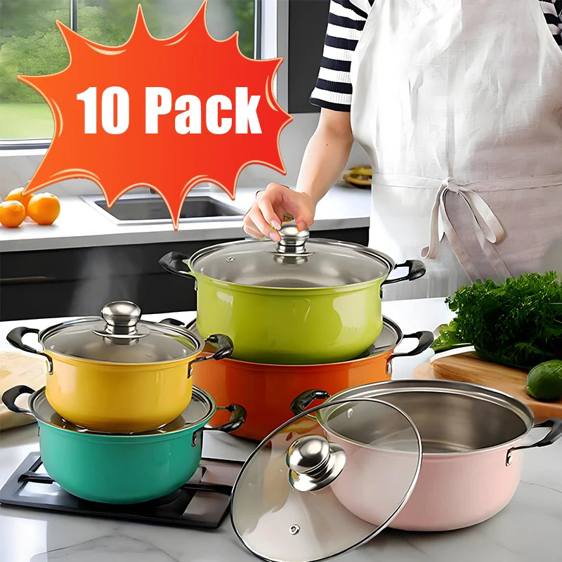 10-piece stainless steel cookware set