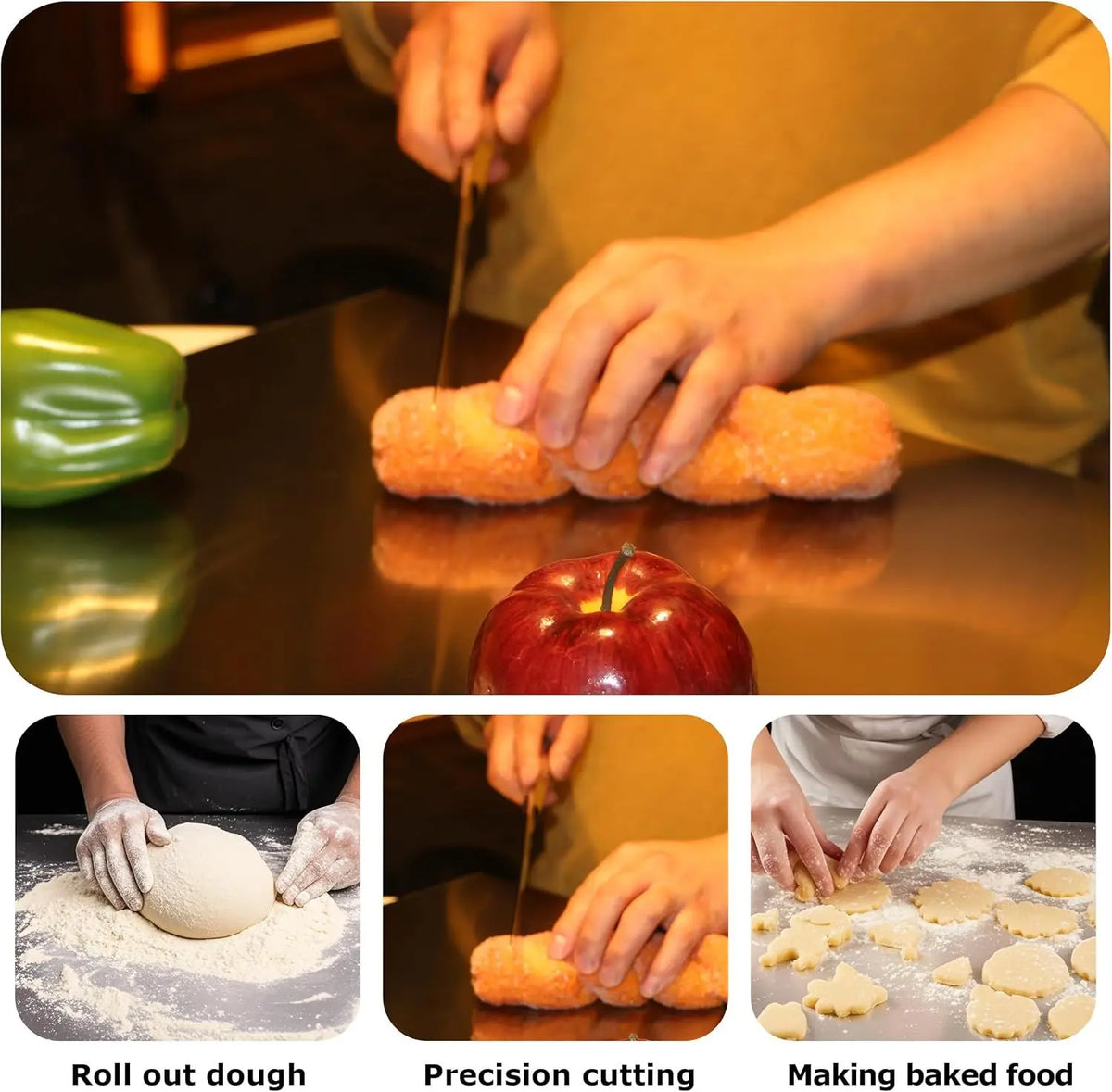 Large Stainless Steel Cutting Board