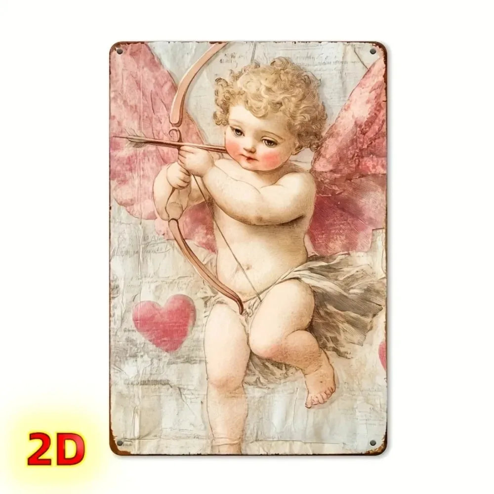 Vintage Valentine 2D Metal Sign