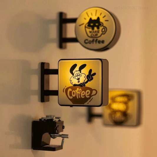 Retro Coffee Corner Creative Atmosphere Light
