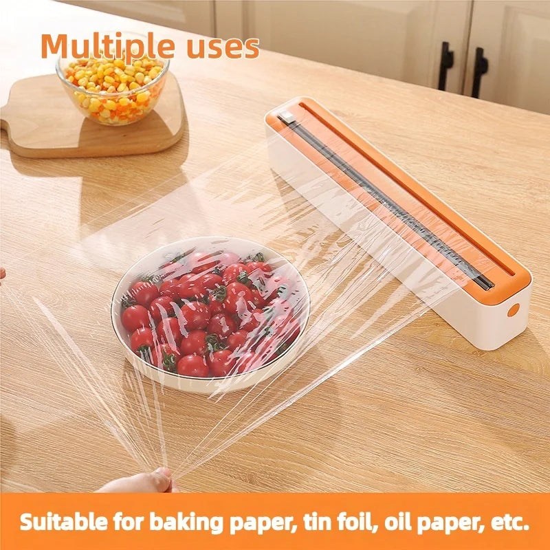 Large Size Plastic Wrap Dispenser with Cutter,