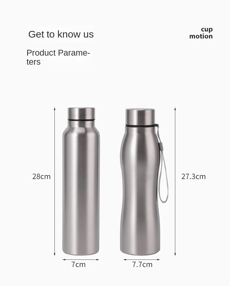 1000ml Stainless Steel Sport Water Bottle
