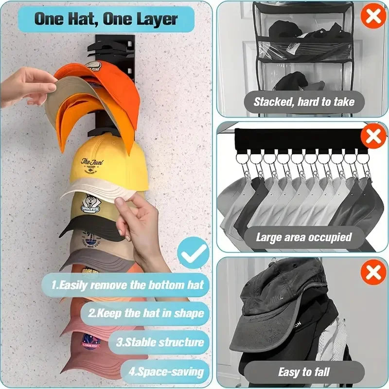 1Pcs Closet Hat Rack