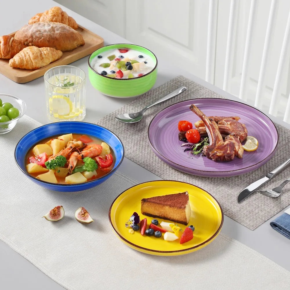 Vancasso 24PCS Ceramic Plate Tableware