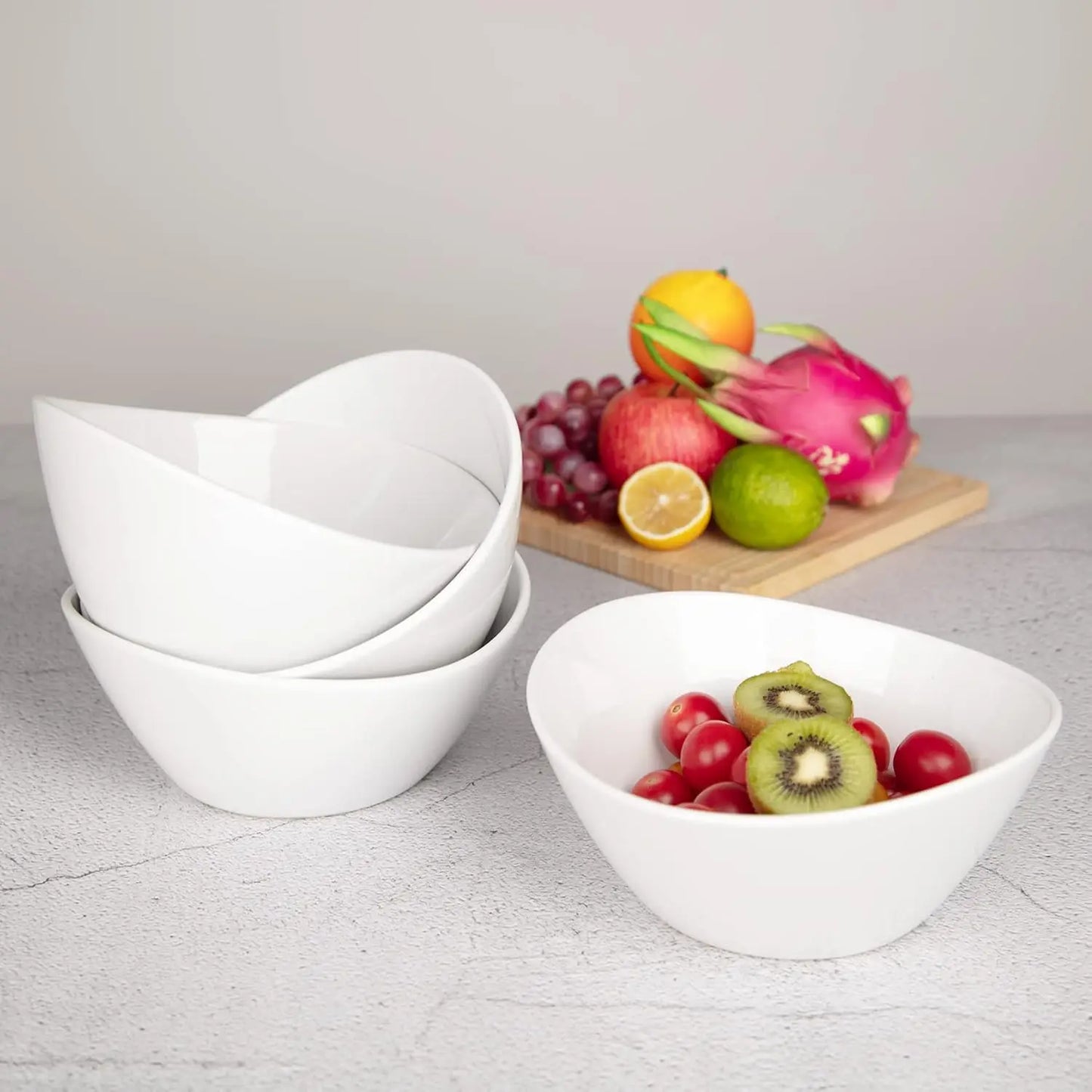 8" Ceramic Deep Soup & Salad Bowls