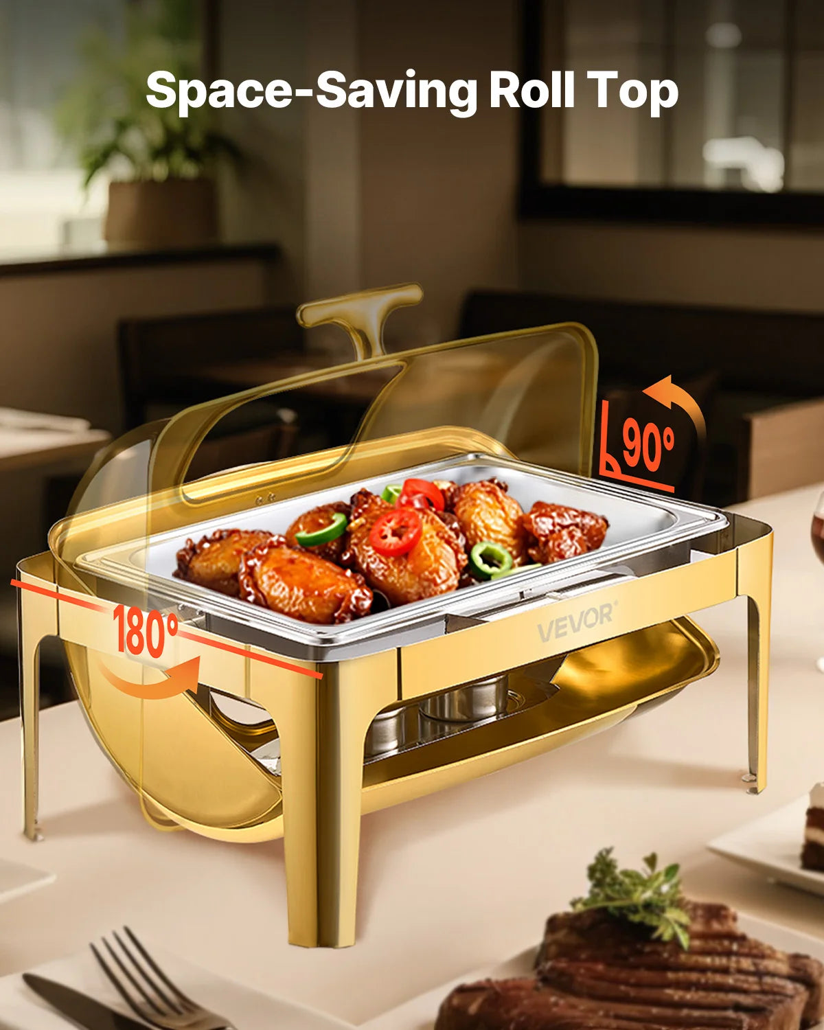 9Qt Roll Top Chafing Dish Buffet