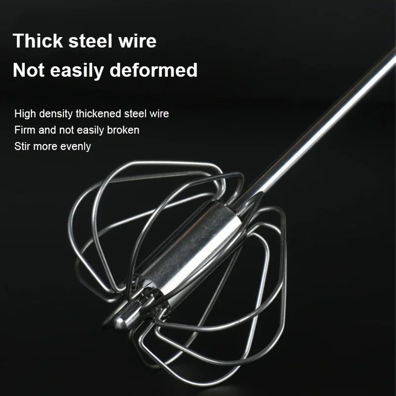 Stainless Steel Rotary Egg Beater