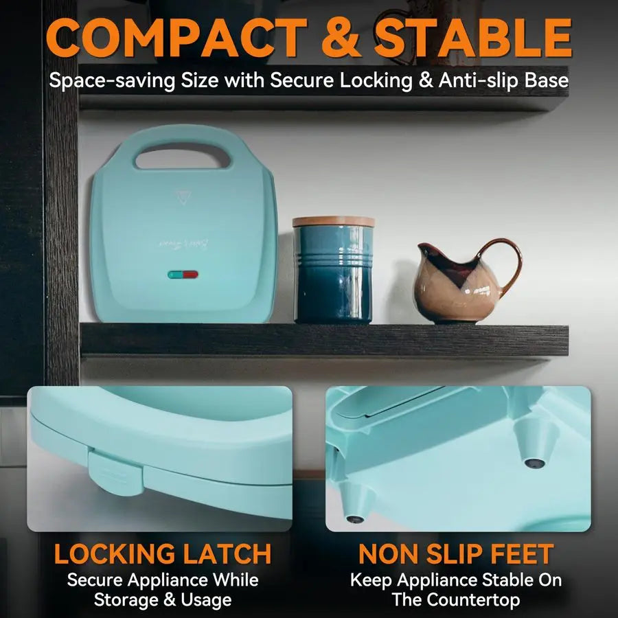 Mini Waffle Maker for Kids amp Adults, Small Waffle Maker Mini Belgian Waffle Machine, 11 X 2.2 Tiny Nonstick Waffles Iron, Reci