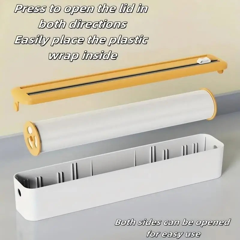 Large Size Plastic Wrap Dispenser with Cutter,