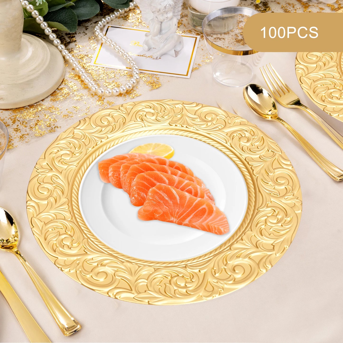 Charger Plates 100-Piece Set