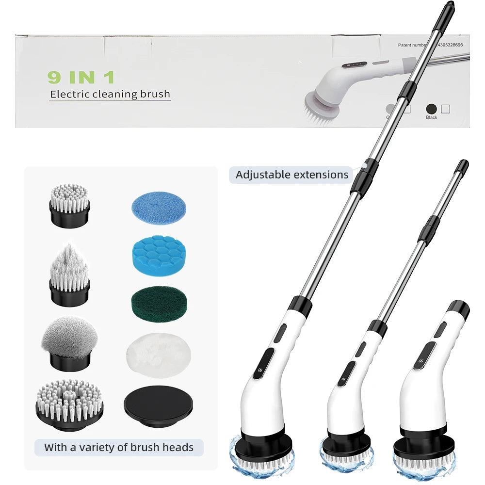 9-in-1 Electric Cleaning Brush Cordless