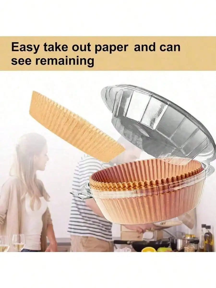 100/50pcs Disposable Square & Round Air Fryer Baking Paper,