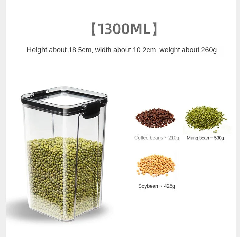 Sealed Jars Kitchen Grain Storage Organizer