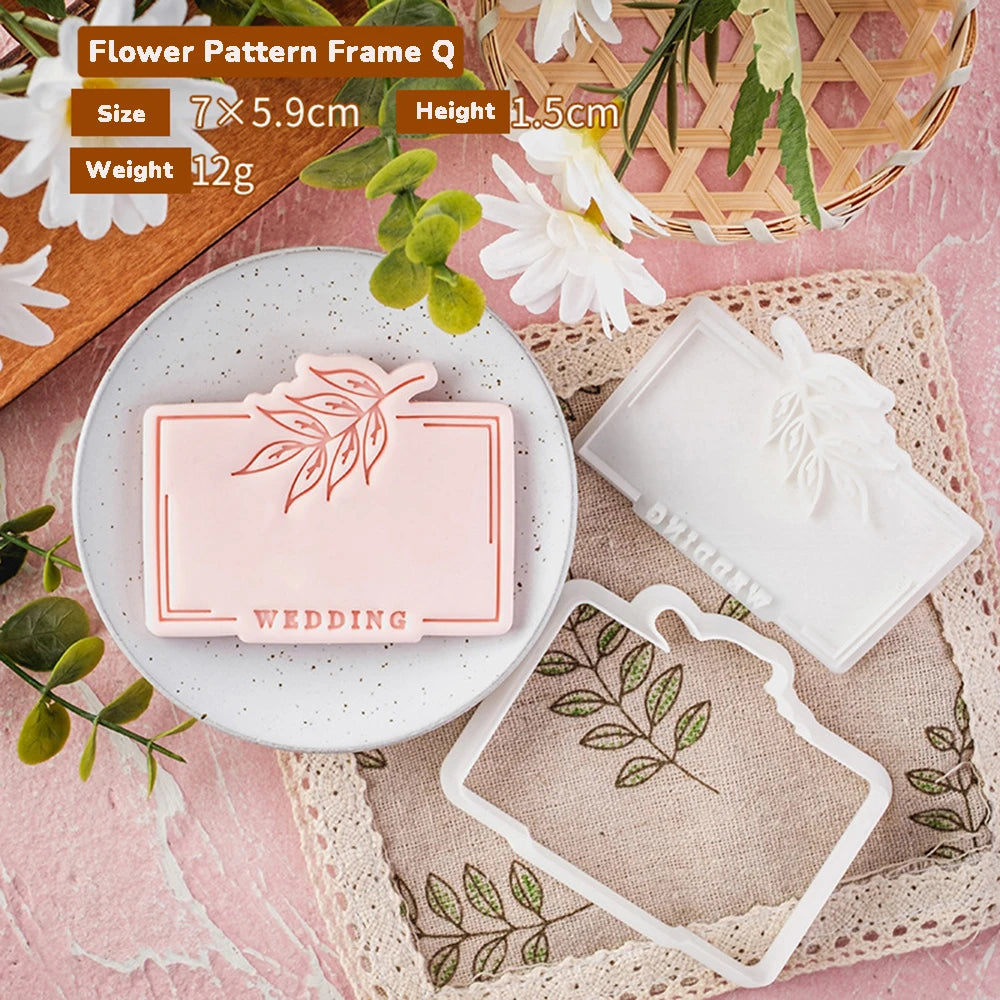 Pattern Blessing Cookie Mold Wedding Birthday Cake Cutting Mold