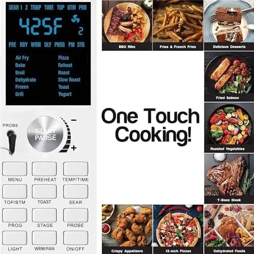 12-in-1 Air Fryer Toaster Oven, 30-QT XL Capacity,