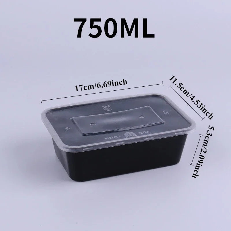 10PCS Disposable Food Box with Lid