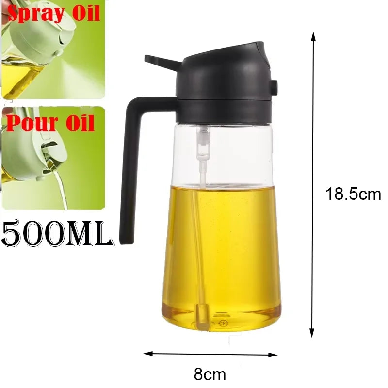 Pour and Spray Oil Dispenser Bottle