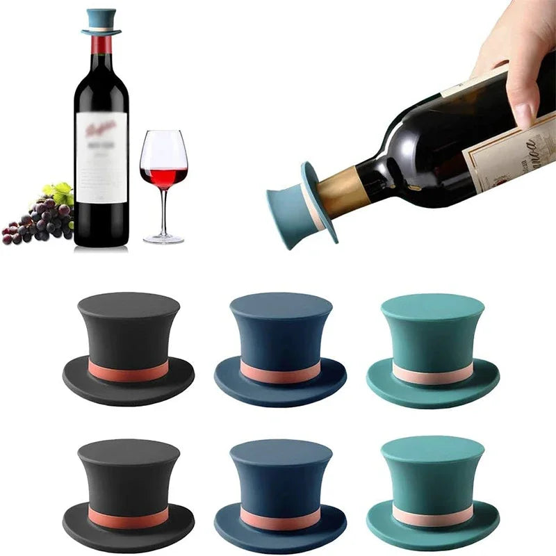 Funny Creative Hat & Poker Shape Wine Stopper
