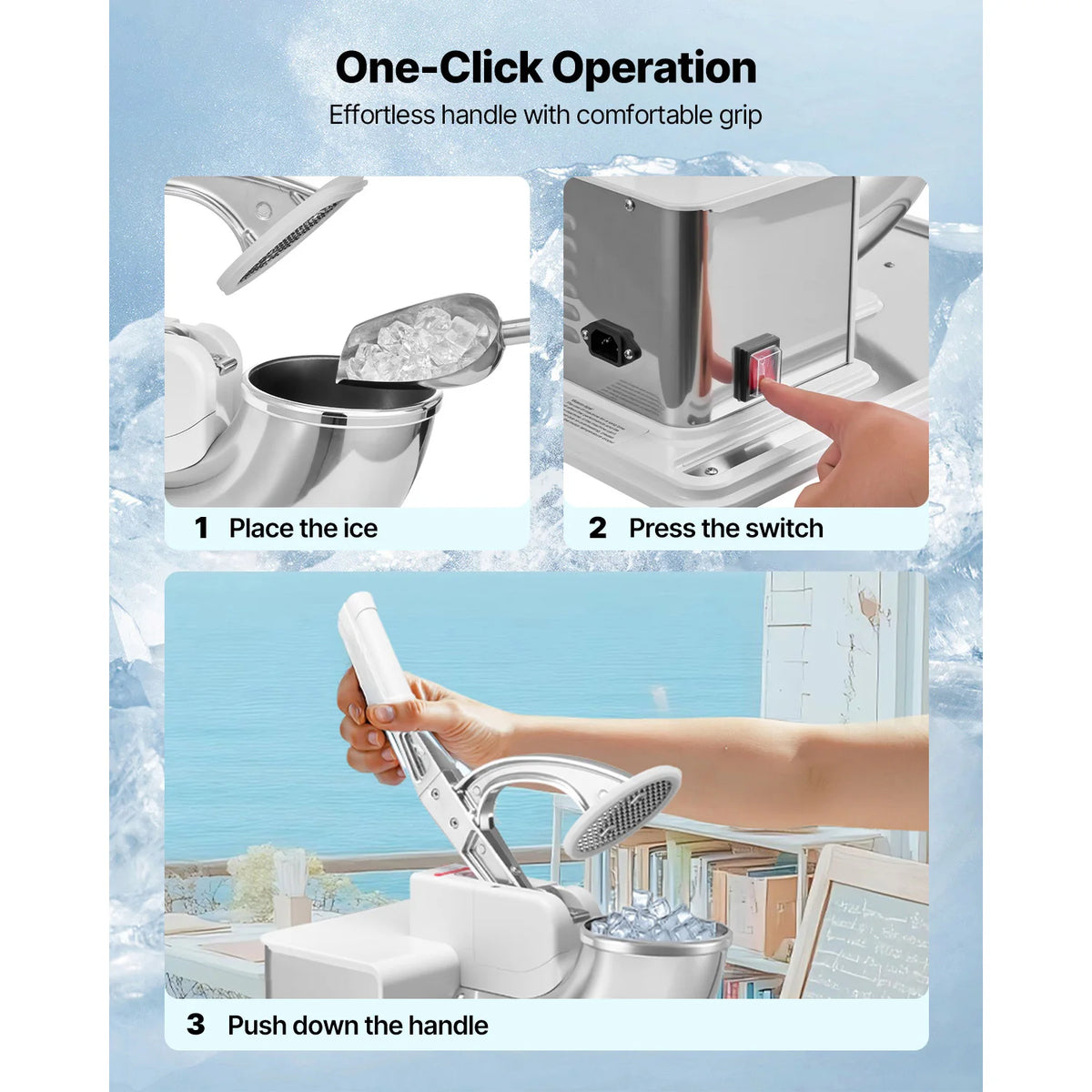 661LBS/H Commercial Ice Crusher