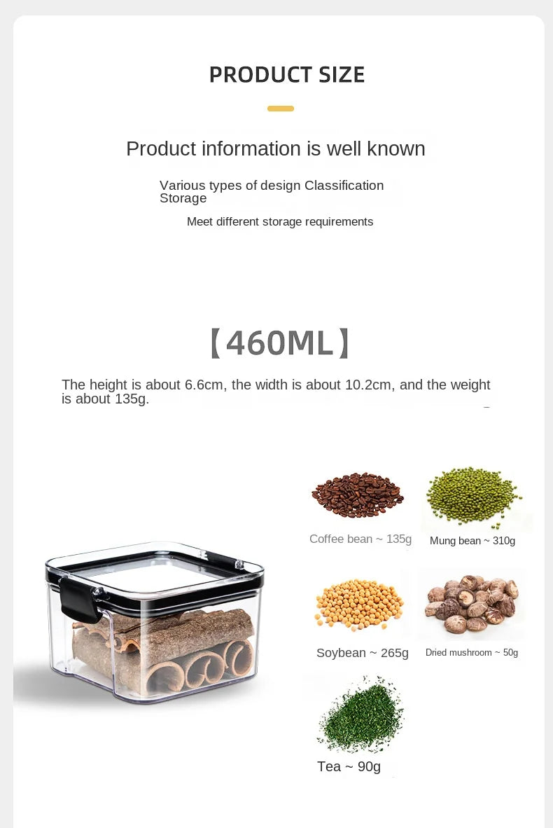Sealed Jars Kitchen Grain Storage Organizer